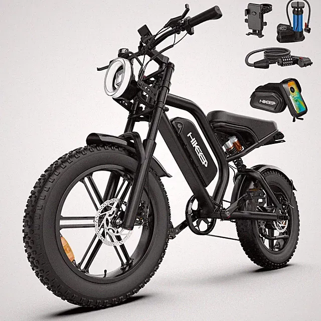 1000W Peak ebike 48V/15Ah 20" Fat Tire E-Mountain bike for Adults Electric Bike