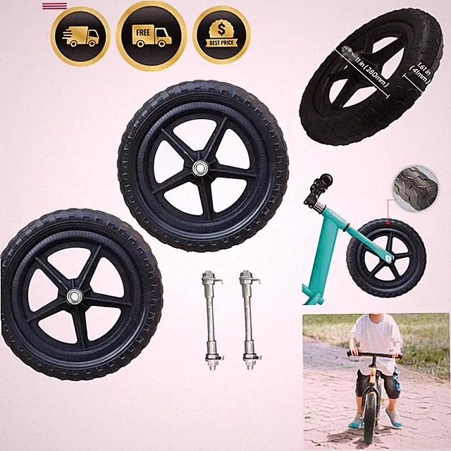 11 inch Balance Bike Replacement Wheel Non Inflatable EVA Foam Balance Bike W...