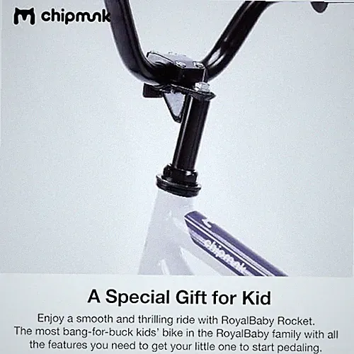 Chipmunk Kids Bike Toddlers 16 Inch Wheel Bicycle Beginners Boys Girls Ages 3-11