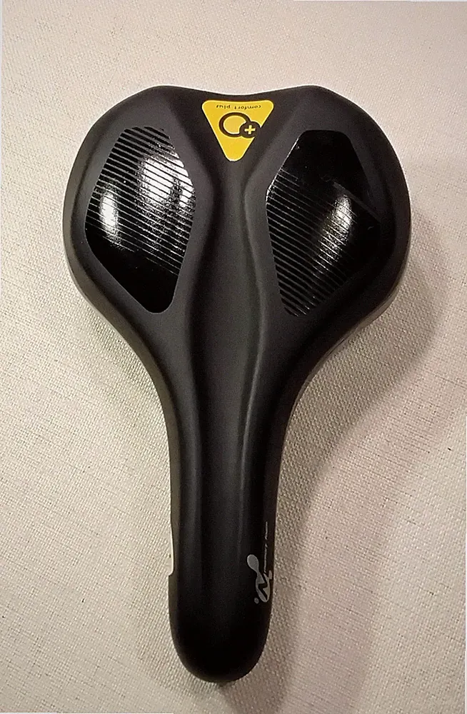 DDK Comfort Plus Memory Foam Bike Seat Black Wide Unisex Bicycle Saddle 11x