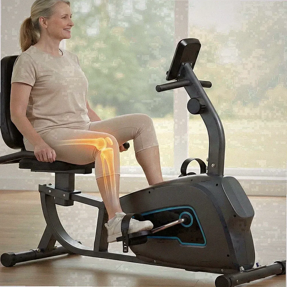 Exercise Bike Indoor Recumbent Exercise Bike Stationary with Adjustable Seat and