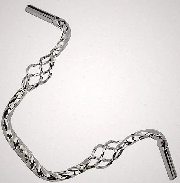 LOWRIDER Bird Cage Twisted Handlebar Chrome 11" Rise 25.4mm Cruiser Bicycle.