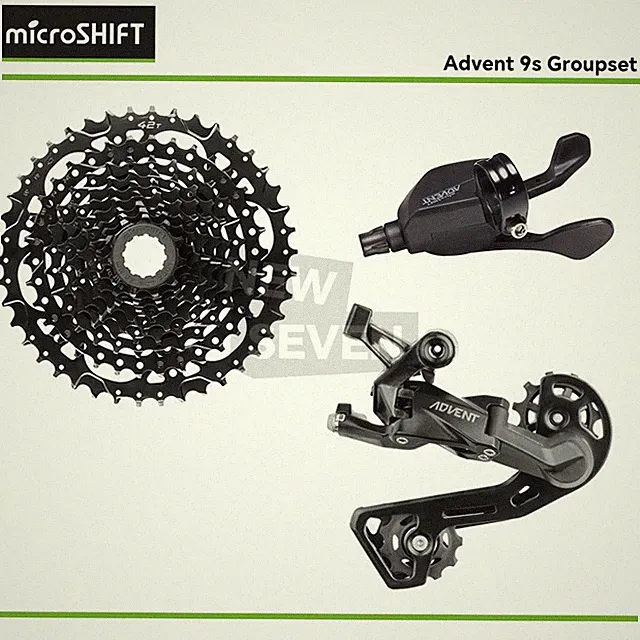microSHIFT ADVENT 9 speed Groupset Drivetrain Shifter Derailleur Cassette MTB OE