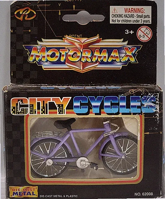 Motormax City Cycles Purple Cruiser Diecast Bicycle 1:20 Scale No. 62008