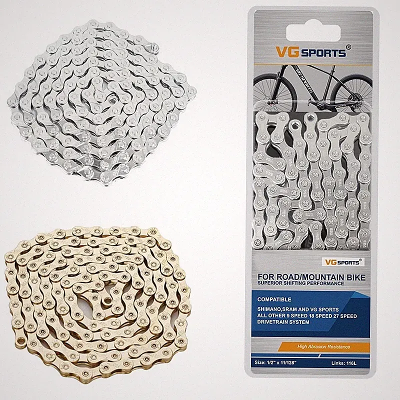 New Bicycle Chain 8 9 10 11 Speed Mountain Road Bike MTB Chains Part 116 Links