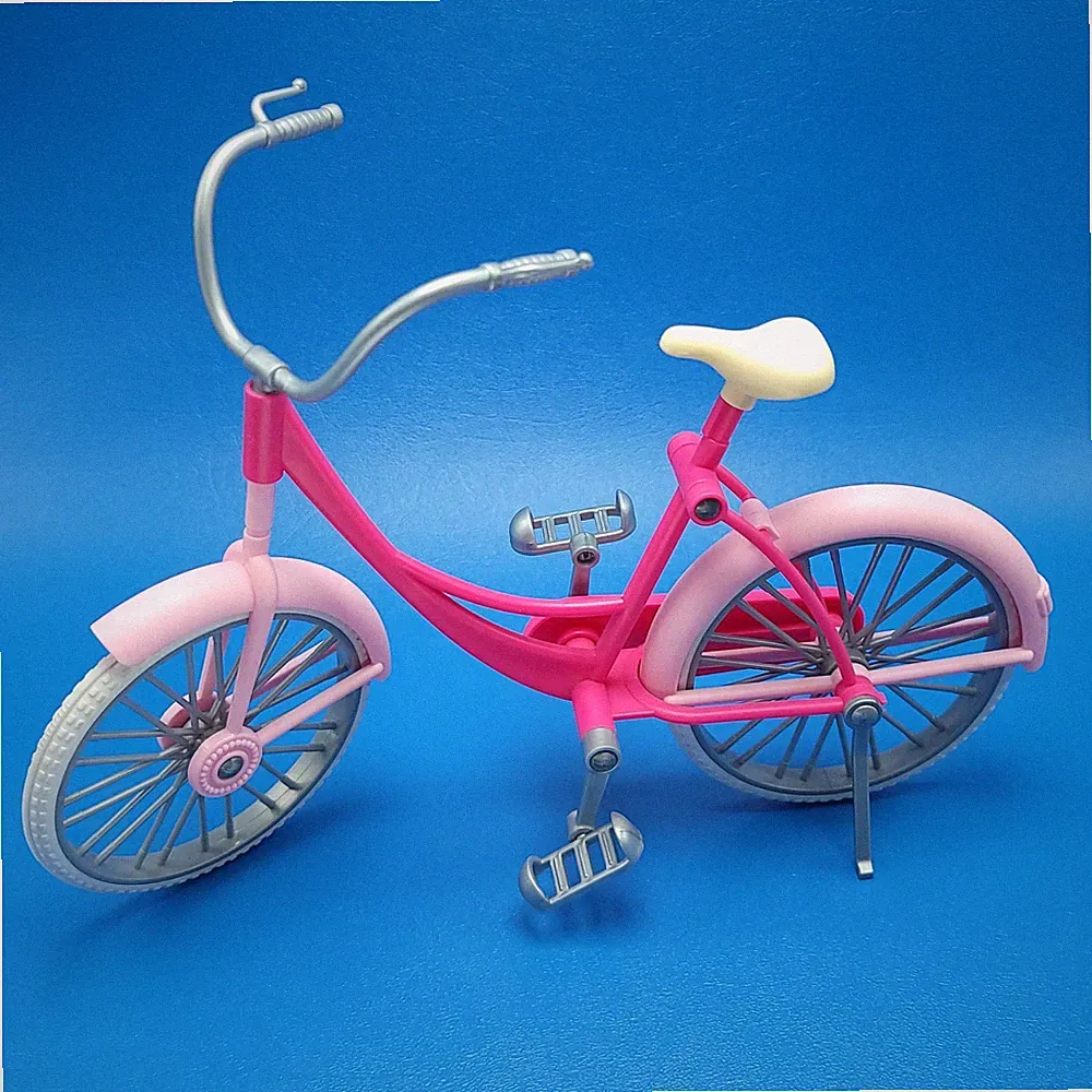 Pink City Bike Bicycle 11" Fashion Doll Toy Hot Pink W/ Kickstand Outdoor Sports