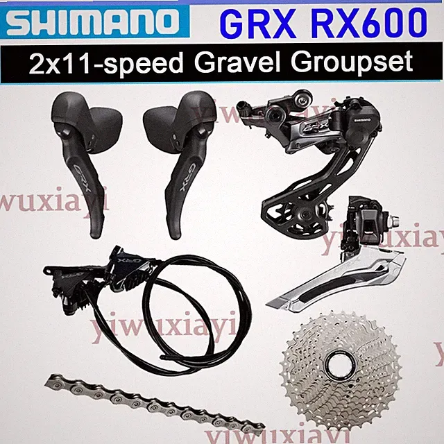 Shimano GRX RX600 2x11-speed Gravel Road Disc Brake Groupset RX810 Derailleur