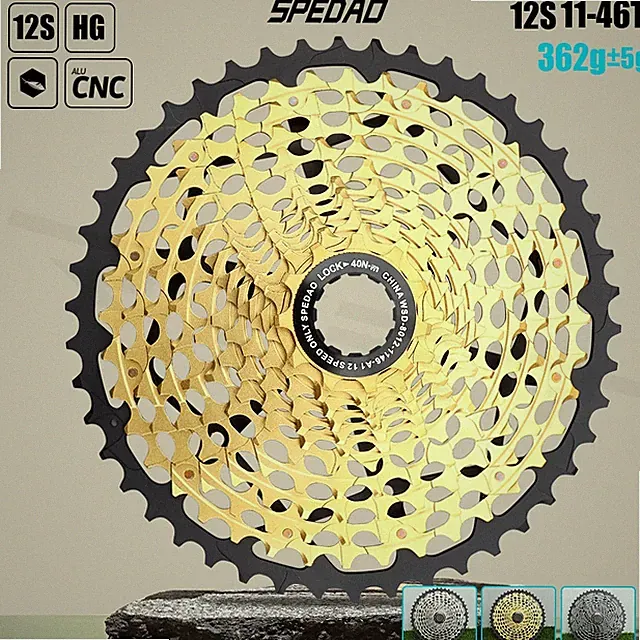 SPEDAO 12S 11-46T 11S 11-42T MTB Road Gravel Bike Cassette Super Light 325g