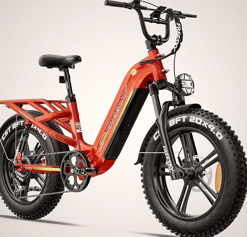 Step-Thru Electric Bike for Adults 2500W 33MPH Samsung Cell Battery 20" Fat tire