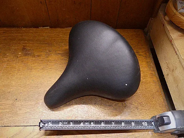 Wide Comfort Bike Bicycle Seat Saddle - 9.5" Wide - 11" Long - 7/8" Post Clamp